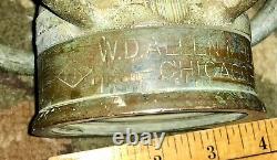 Vintage 30 Firehose Nozzle Brass And Copper 1952 W D Allen Mfg Co. Chicago