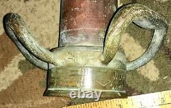 Vintage 30 Firehose Nozzle Brass And Copper 1952 W D Allen Mfg Co. Chicago