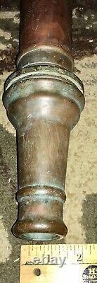 Vintage 30 Firehose Nozzle Brass And Copper 1952 W D Allen Mfg Co. Chicago