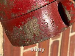 Vintage 50' FIRE HOSE Boston, NFD Brass Couplings RePurpose