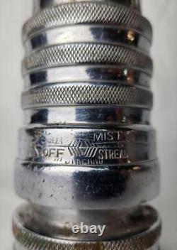 Vintage 5.5 Akron Brass Fire Fighter Hose Nozzle Fighting Equipment