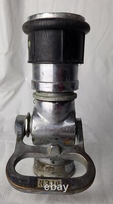 Vintage 8.5 The Wooster Brass Fire Fighter Hose Nozzle Fighting Equipment