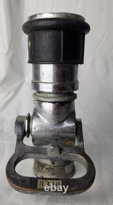 Vintage 8.5 The Wooster Brass Fire Fighter Hose Nozzle Fighting Equipment