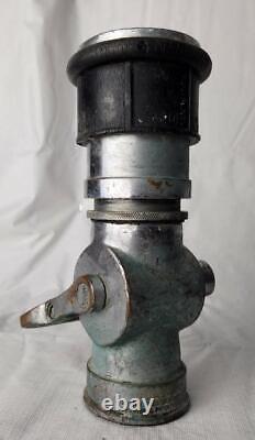 Vintage 8.5 The Wooster Brass Fire Fighter Hose Nozzle Fighting Equipment