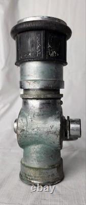 Vintage 8.5 The Wooster Brass Fire Fighter Hose Nozzle Fighting Equipment