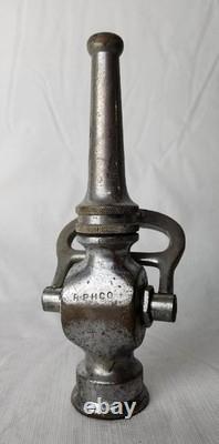 Vintage 8.75 Colt Brass Fire Fighter Hose Nozzle Fighting Equipment