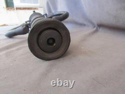 Vintage AKRON BRASS Double Handle Fire Nozzle 3-1/2 OD cl