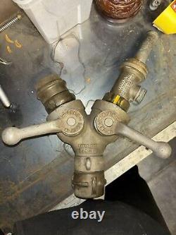 Vintage AKRON BRASS Splitter Valve With 1/2 Inch Brass Tip Combo Forester SF, CA