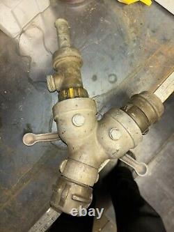Vintage AKRON BRASS Splitter Valve With 1/2 Inch Brass Tip Combo Forester SF, CA