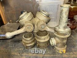 Vintage AKRON BRASS Splitter Valve With 1/2 Inch Brass Tip Combo Forester SF, CA