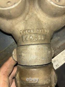 Vintage AKRON BRASS Splitter Valve With 1/2 Inch Brass Tip Combo Forester SF, CA