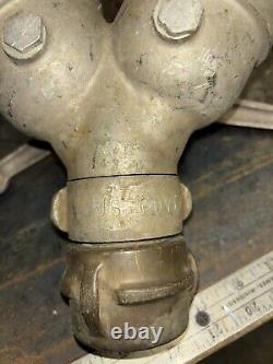 Vintage AKRON BRASS Splitter Valve With 1/2 Inch Brass Tip Combo Forester SF, CA
