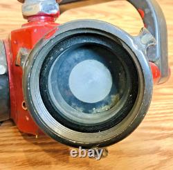 Vintage AKRON Brass Fire Hose Siamese Clapper Adapter Valve Hydrant Splitter NY