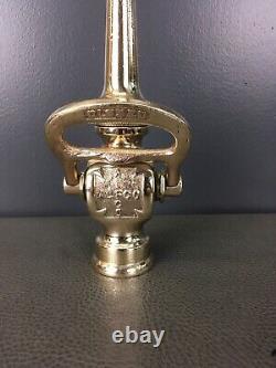 Vintage ALACO BRASS LEVER SHUT OFF With nozzle tip fire nozzle
