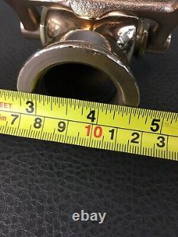 Vintage ALACO BRASS LEVER SHUT OFF With nozzle tip fire nozzle