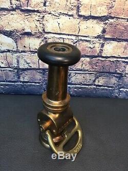 Vintage ALFCO 11/2 Brass Fire Nozzle By American Lafrance Fire Engine Co