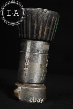 Vintage Adjustable Steel Fire Hose Nozzle