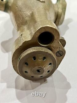 Vintage Akron 1 1/2 Fog Brass Mounted Hose Fire Fighting Nozzle Tip RARE VERSION