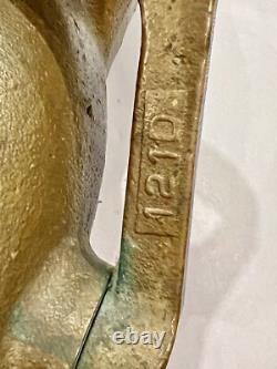 Vintage Akron 1 1/2 Fog Brass Mounted Hose Fire Fighting Nozzle Tip RARE VERSION