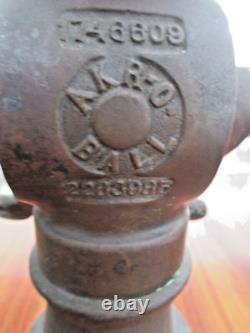 Vintage Akron Akro Ball Fire NozzlesFrom Hawaii Sugar Mill Fire Dept (Pair)
