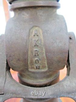 Vintage Akron Akro Ball Fire NozzlesFrom Hawaii Sugar Mill Fire Dept (Pair)
