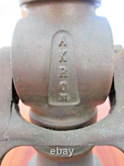 Vintage Akron Akro Ball Fire NozzlesFrom Hawaii Sugar Mill Fire Dept (Pair)