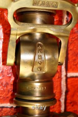 Vintage Akron Ball 54-03613 Fire Hose Nozzle Firefighter Dept