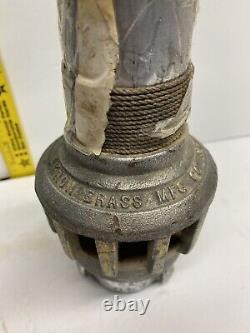 Vintage Akron Brass 36 Fog Fire Hose Nozzle Cotton Cord Wrapped