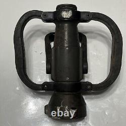 Vintage Akron Brass 3 To 2 Fire Fighter Two Handle Nozzle