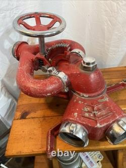 Vintage Akron Brass Deluge Fire Water Cannon Monitor Deck Gun