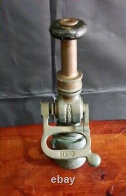 Vintage Akron Brass Fire Hose Nozzle