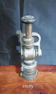 Vintage Akron Brass Fire Hose Nozzle