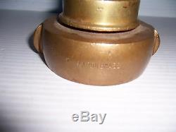 Vintage Akron Brass Fire Hose Nozzle