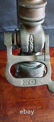 Vintage Akron Brass Fire Hose Nozzle