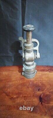 Vintage Akron Brass Fire Hose Nozzle