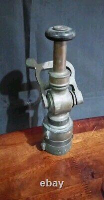 Vintage Akron Brass Fire Hose Nozzle