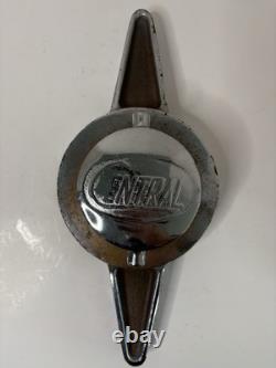 Vintage Akron Brass Mfg. Co. Fire Truck Cap, Chrome Cap, Discharge Central Cap