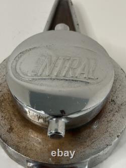 Vintage Akron Brass Mfg. Co. Fire Truck Cap, Chrome Cap, Discharge Central Cap