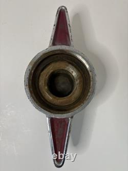 Vintage Akron Brass Mfg. Co. Fire Truck Cap, Chrome Cap, Discharge Central Cap