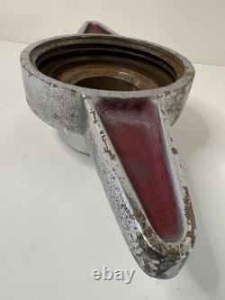 Vintage Akron Brass Mfg. Co. Fire Truck Cap, Chrome Cap, Discharge Central Cap