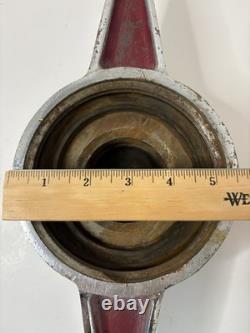 Vintage Akron Brass Mfg. Co. Fire Truck Cap, Chrome Cap, Discharge Central Cap