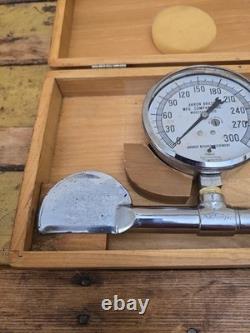 Vintage Akron Brass Pitot Gauge Kit 13.5 Case Marsh 300 PSI Fire Hose Tool Vtg