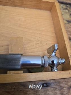Vintage Akron Brass Pitot Gauge Kit 13.5 Case Marsh 300 PSI Fire Hose Tool Vtg