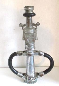 Vintage Akron Nickel plated Brass Fire Nozzle (SFD 4)