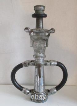Vintage Akron Nickel plated Brass Fire Nozzle (SFD 4)