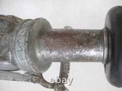 Vintage Akron Nickel plated Brass Fire Nozzle (SFD 4)