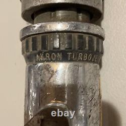 Vintage Akron Style Turbojet Fire Nozzle Heavy Brass Used Handle