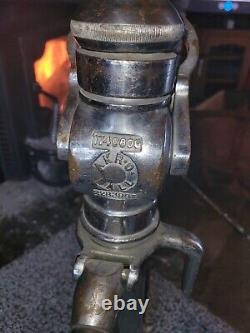 Vintage Akron brass fire nozzle 1746609 21 1/2 nice display