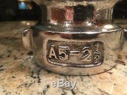 Vintage Aluminum A5 Santa Rosa 2 1/2 in. Rare, Collectable Fire Nozzle