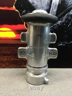 Vintage Aluminum Santa Rosa 2 1/2 Inch Adjustable Fire Nozzle 11 Inches Tall